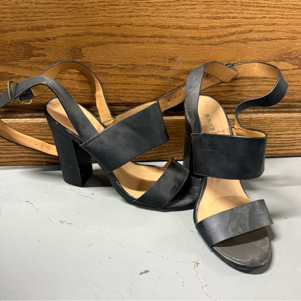 Black Strappy Heels